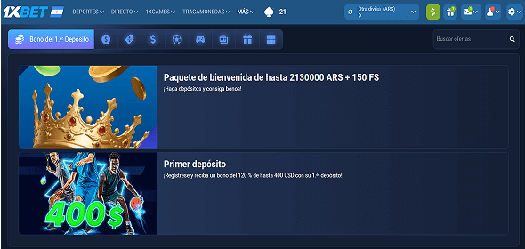 Activa tu bono desde la sección de promociones Activa tu bono desde la sección de promociones