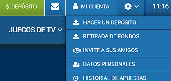 Ve a la sección principal de tu cuenta Ve a la sección principal de tu cuenta