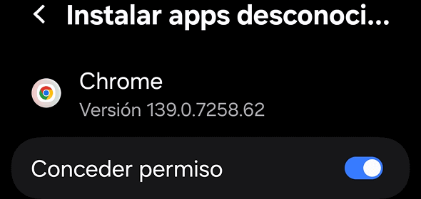 Permite la instalación Permite la instalación